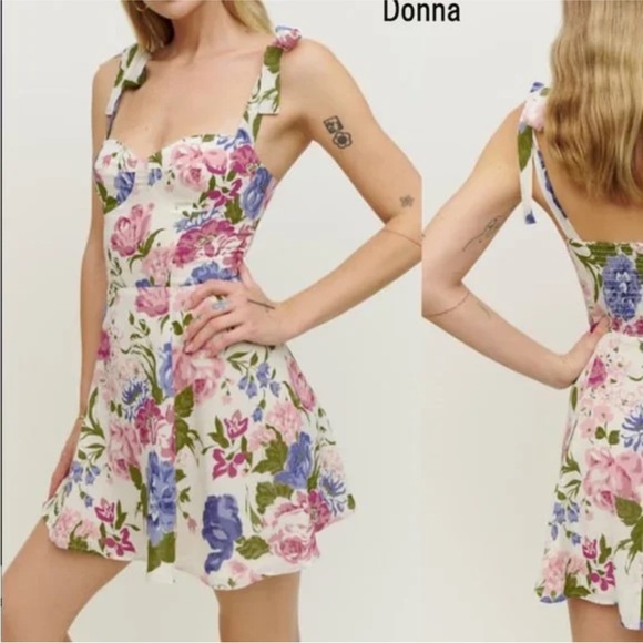 Reformation Niara Dress in Donna - Picture 1 of 8
